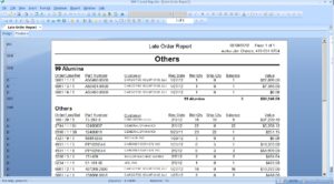 Late Order Report, ERP solution experts near me