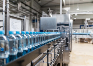 Epicor ERP for supply chain management, water bottle assembly line